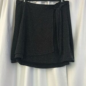 SO Juniors Mini Skirt Black Shimmer/Sparkle